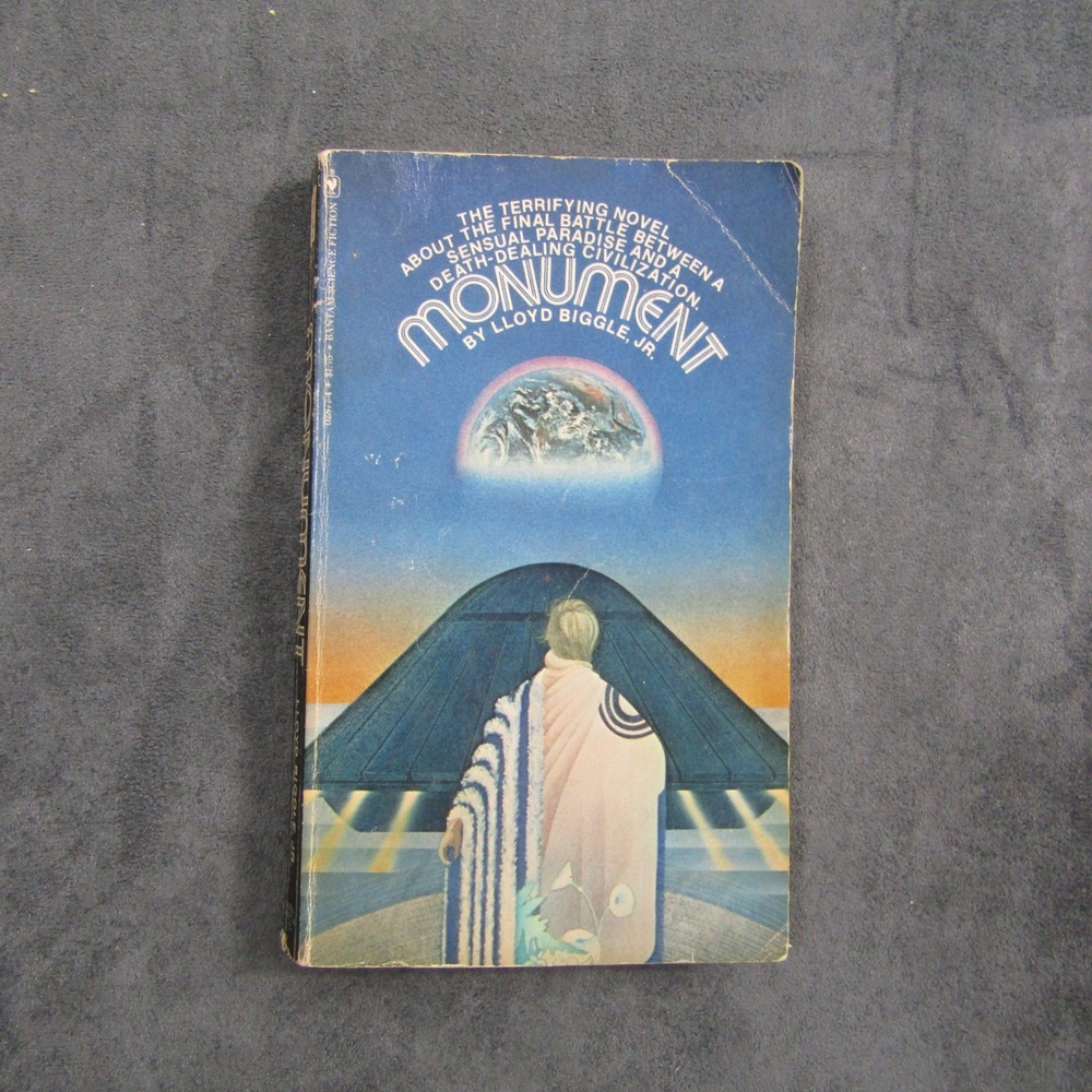Bantam Paperback Book Adult OS Blue Monument Lloyd Biggle Jr Sci-Fi 1978 Vintage